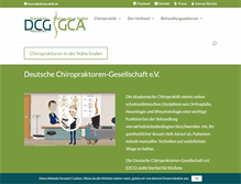 Tablet Screenshot of chiropraktik.de