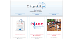 Desktop Screenshot of chiropraktik.eu